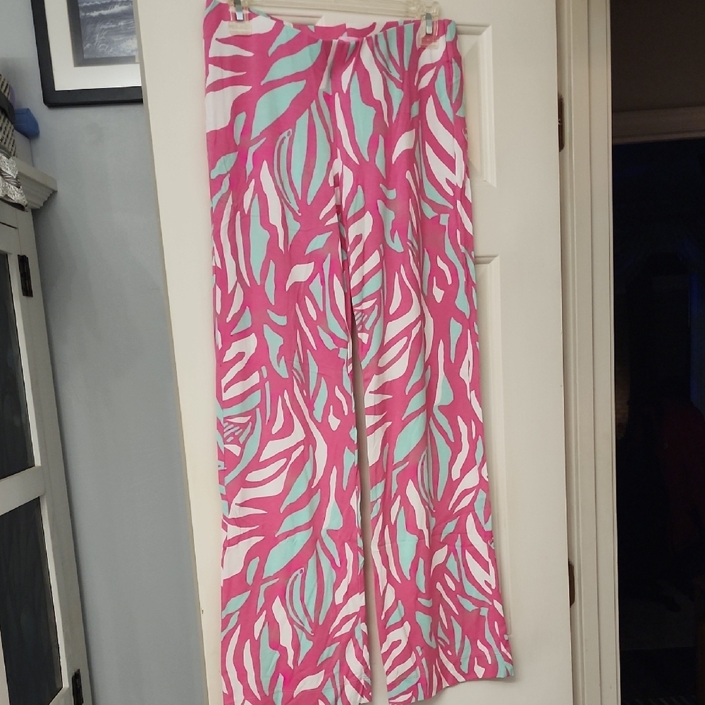 Vibrant Pink and Blue Women's Pants
